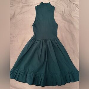 Zara Sleeveless Teal Mini Dress